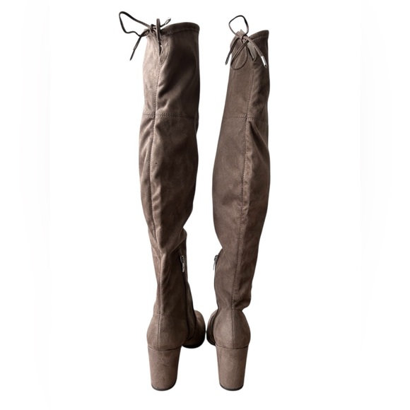 Marc Fisher New Without Box Over the Knee Vegan Taupe Suede size 11 - Picture 4 of 9